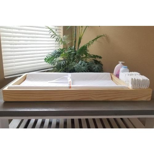 Baby Changing Table with Changing Pad/Baby Changing Station/Baby Furniture/Baby Accessories Organizer/Diaper Holder/Baby Room Decor