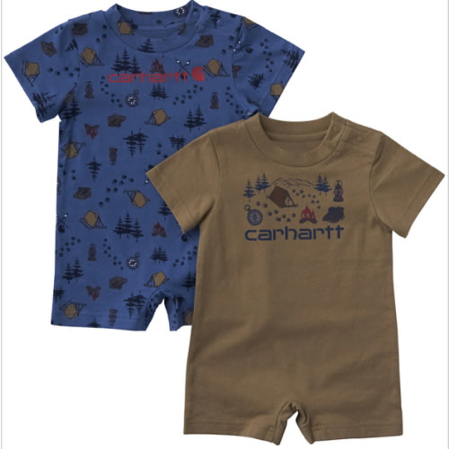 Boys' 2-Piece Short Sleeve Camping Romper Set (Baby) | Tops | Carhartt