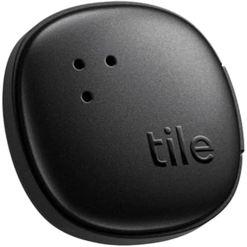 Tile by Life360 Sticker - Small Bluetooth Tracker, Remote Finder and Item Locator for Bikes, Glasses and More. Both iOS and Android Compatible. Phone Finder. 1-Pack (Black)
