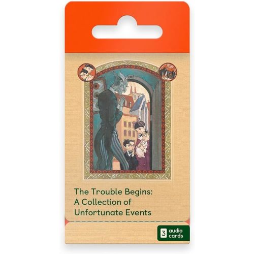 YOTO The Trouble Begins: A Collection of Unfortunate Events by Lemony Snicket – 3 Kids Audio Cards for Use with Player & Mini All-in-1 Audio Device, Screen-Free Listening & Fun Stories, Ages 6+
