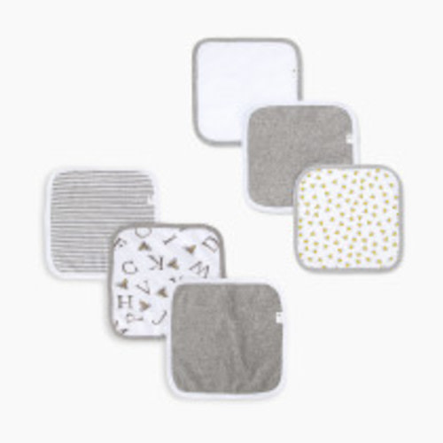 Burt's Bees Baby Organic Washcloth Bundle (6 Pack) - Grey