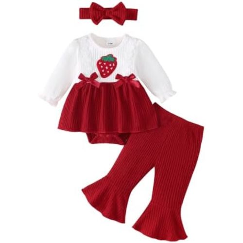 Renotemy Newborn Baby Girl Clothes Fall Infant Outfit for Girls Preemie-12M