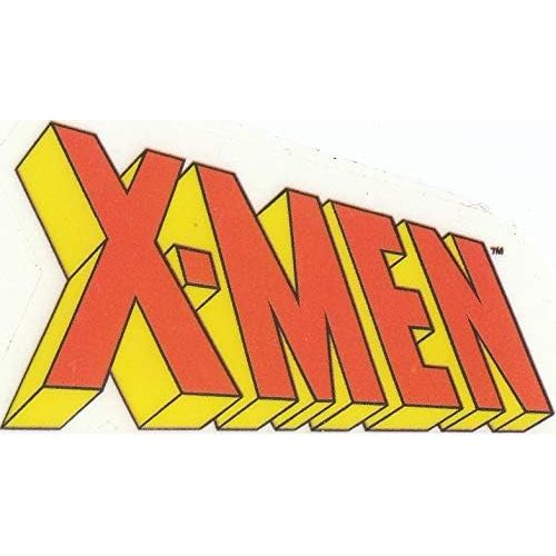 2 Inch Classic Marvel X-Men Xmen Comics Removable Peel Self Stick Adhesive Vinyl Decorative Wall Decal Sticker Art Kids Room Home Decor Boys Children 2 x 1 1/2 inches