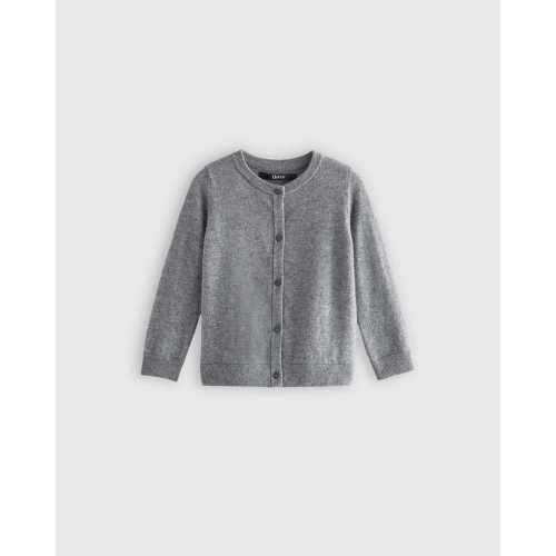 Mongolian Cashmere Cardigan - Heather Grey