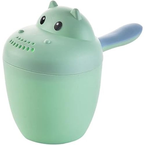 Eforcase Baby Bath Rinse Cup Protecting Infant Eyes, Cute Hippo Shape Baby Rinse Cup, Bath Cup, Wash Hair Cup Child Shower Baby Shower Water Scoop, One Size Fits All