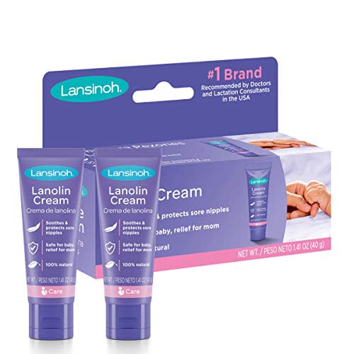 Lansinoh Lanolin Nipple Cream for Breastfeeding, 2.82 Ounces