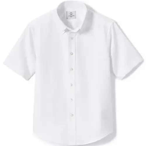 School Uniform Boys Short Sleeve Oxford Dress Shirt | Lands' End