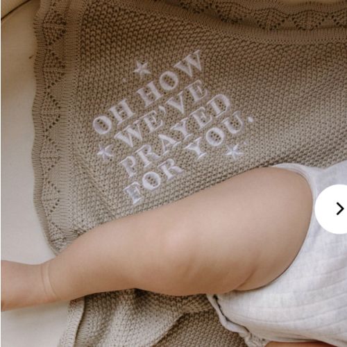 Oh How We've Prayed For You Knit Blanket – OUR HOUSE ABOVE