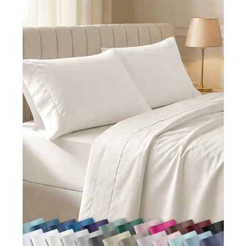 California Design Den 100% Cotton Sateen Deep Pocket Queen Sheets Set