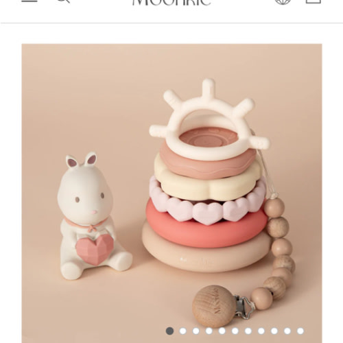 Bunny Stacking Teething Rings