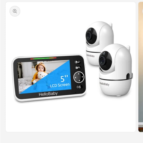 HelloBaby HB6550-2 Baby Monitor with two cameras