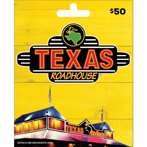 Texas Roadhouse Physical Gift Card - $50