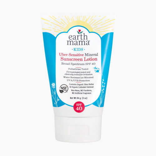 Earth Mama Kids Uber-Sensitive Mineral Sunscreen Lotion SPF 40
