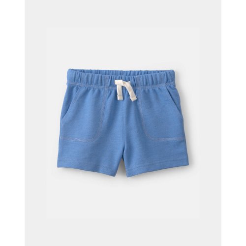 Baby Boy French Terry Shorts - Blue | Carter's