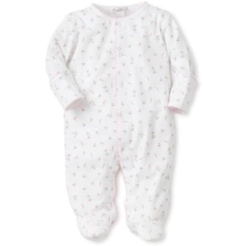 Kissy Kissy Baby Girls Garden Roses Print Snap Front Footie Pajamas