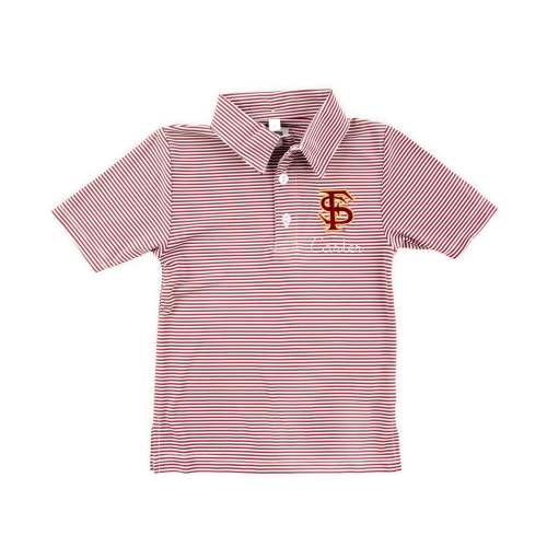 FSU Embroidered Maroon Performance Polo