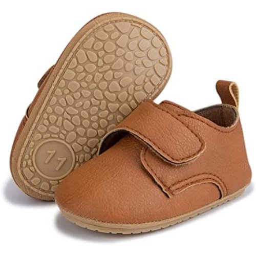 HsdsBebe Baby Boys Girls Oxford Shoes PU Leather Soft Rubber Sole Sneakers Anti-Slip Toddler Ankle Boots Infant Walking Shoes Moccasins