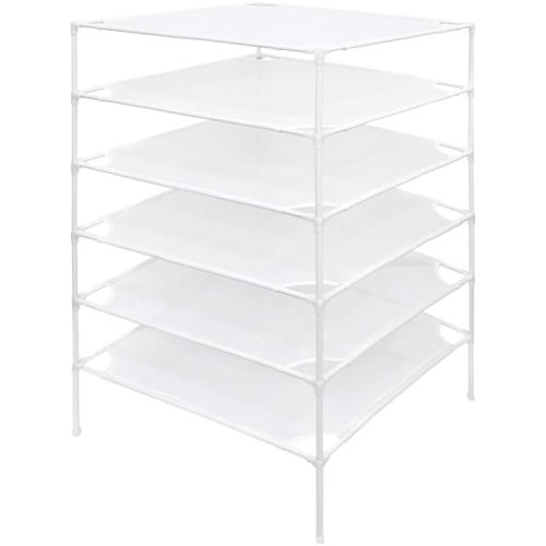 Growsun Sweater Drying Rack 6-Layer Stackable Mesh Cloth Dry Dyier,White