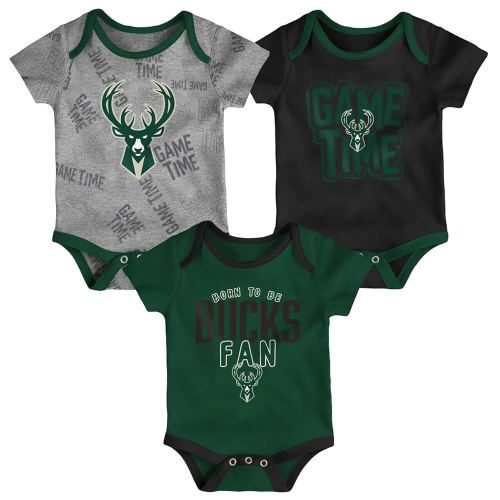 Outerstuff NBA Newborn Infants Game Time 3 Pieces Onsie Creeper Bodysuit Romper Set