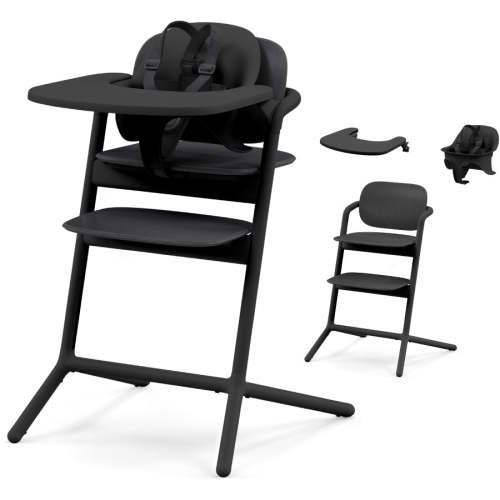 Cybex LEMO 2 High Chair 3-in-1 Set - Stunning Black