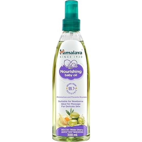 Himalaya Nourishing Baby Oil, 300ml – Ideal for Baby Massage | 99.7% Natural Origin Ingredients | With Olive Oil & Winter Cherry | Deep Moisturization, Prevents Dryness | Suitable for Newborns : Buy Online at Best Price in KSA - Souq is now Amazon.sa: Bab