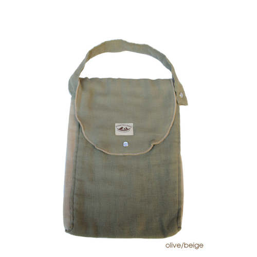 Diaper Bag - Organic Pack-N-Run™ Olive/Beige – Poncho Baby Inc