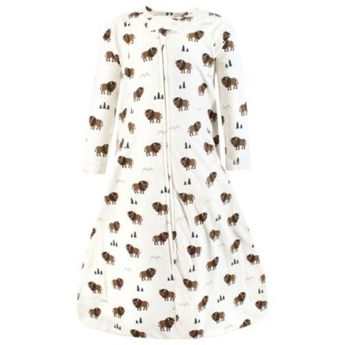 Hudson Baby Infant Boy Long Sleeve Cotton Jersey Sleeping Bag, Sack, Blanket, Wild Buffalo, 6-12 Months