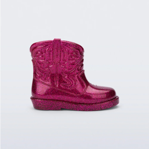 Texas Boot in Glitter Pink for Babies | Mini Melissa Shoes US