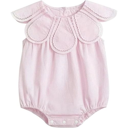 Newborn Baby Girl Floral Romper Infant Sleeveless Solid Jumpsuit Summer Playwear Bodysuit