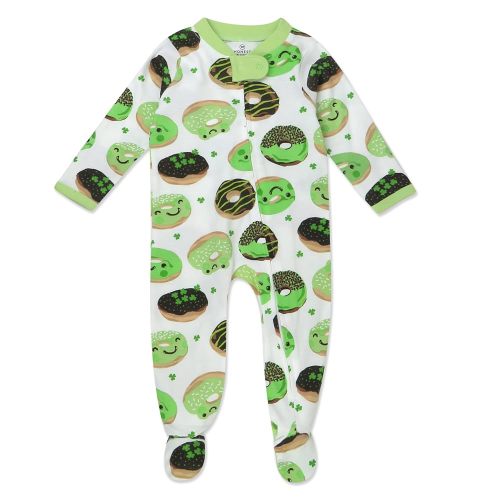 HonestBaby Baby Celebration Sleep & Play Footed One-Piece Pajama Sleeper 100% Organic Cotton