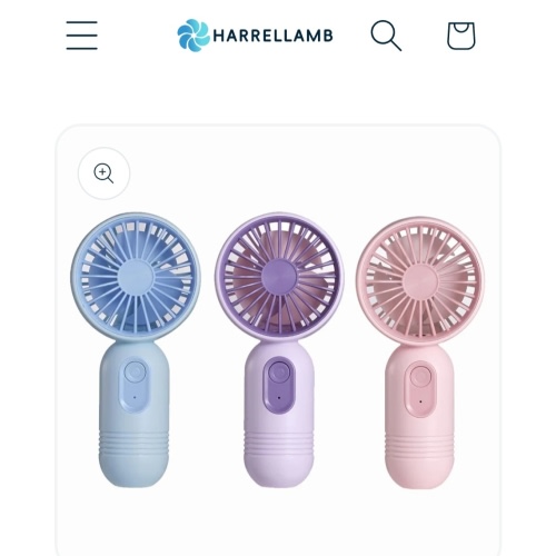 3 Pack Mini USB Fans: Cute Handheld 3-Speed Rechargeable Fans - Black/ – HARRELLAMB