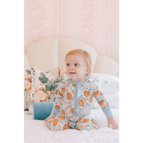 Home Run Bamboo Zipper Romper