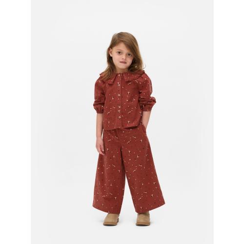 1.5-8yrs | The Edit Floral Corduroy Blouse and Pants Set
