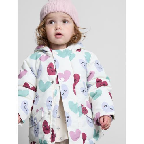 0-36mths | Heart Print Rain Jacket