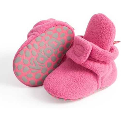 Newborn Infant Baby Girl Boy Cotton Booties Stay On Sock Slippers Soft Bedroom Shoes Non-Skid Ankle Boots With Grippers Toddler Crib Warm Shoe First Walker Birthday Shower