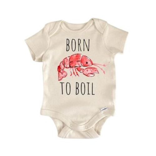 Crawfish Nola Cajun Newborn Baby Onesie® Bodysuit GS1 Multicolor 0-3M