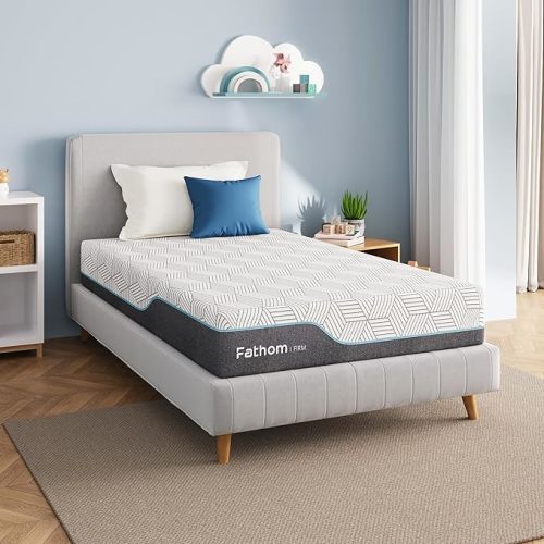 FATHOM Firm Full Mattress 6 Inch Memory Foam Mattress Full Size Bed in a Box for Back Pain Relief and Cool Sleep with Gel Foam and Removeable Fiberglass Free Cover, CertiPUR-US Certified