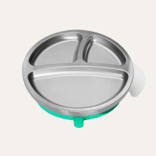 Baby Plates with Suction – Stainless Steel