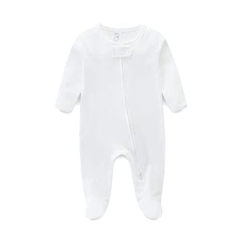 Babymine Baby Girl Boy Zipper Sleepers Clothes,Cotton Toddler Pajamas,Cute Onesie Outfits Newborn Footies