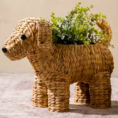 Doodle Woven Hyacinth Basket | Kirklands Home