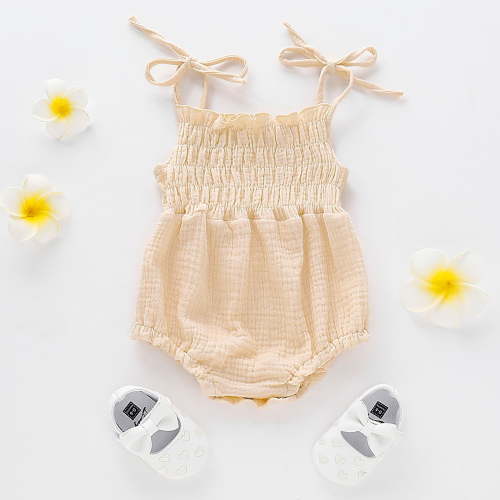 Rciityk Baby Girls Rompers Newborn Toddler Girl Clothes Gift Set Infant Adjustable Straps Summer Bodysuit Tops Outfits (0-18Month)