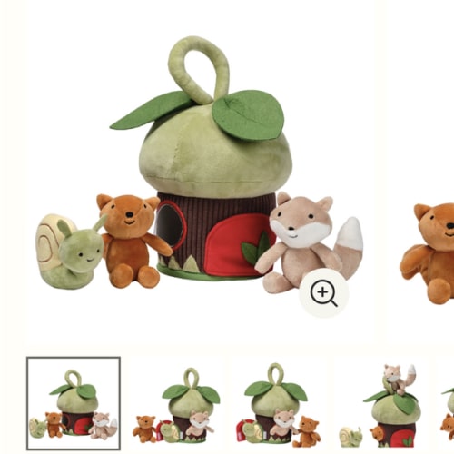 Treehouse Plush Interactive Play Set