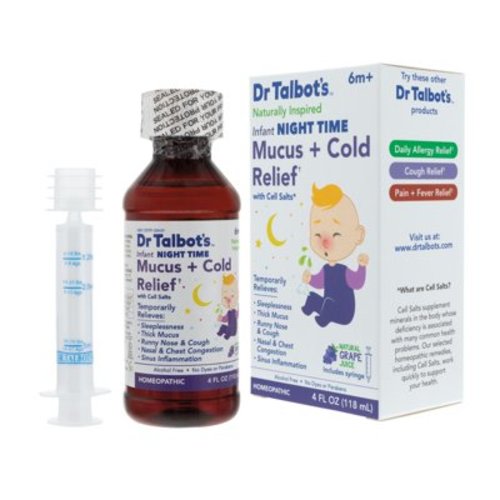 Dr. Talbot's Homeopathic Infant Night Time Mucus & Cold Relief, 4 fl oz