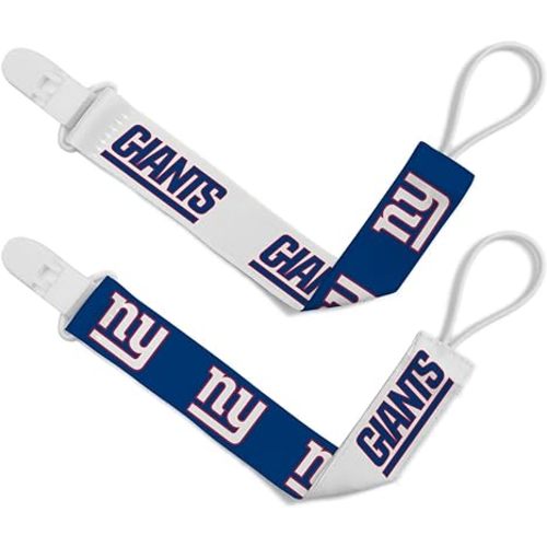 Baby Fanatic NFL Unisex-Baby 2-Pack Pacifier Clips