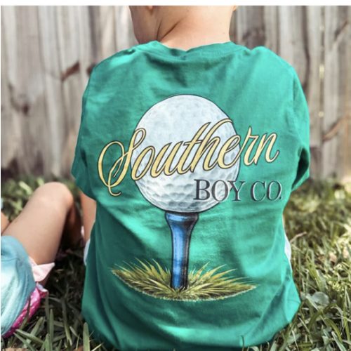 Simple Golf Tee Boy's Short Sleeve Shirt