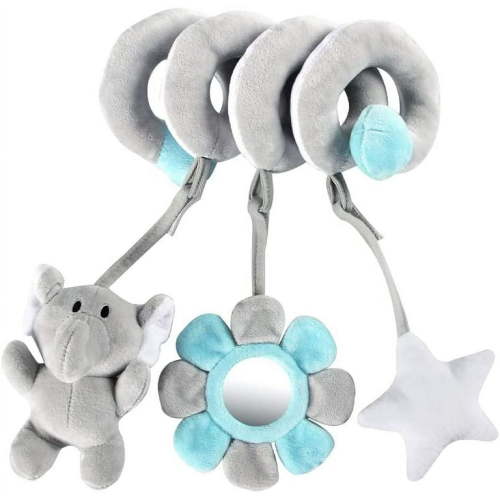 Hanging Toys for Car Seat Crib Mobile, Infant Baby Spiral Plush Toys for Crib Bed Stroller Car Seat Bar