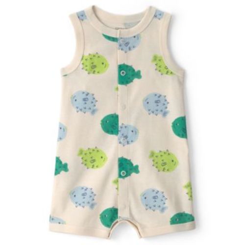 Baby Boys' Cotton Snap Up Rompers