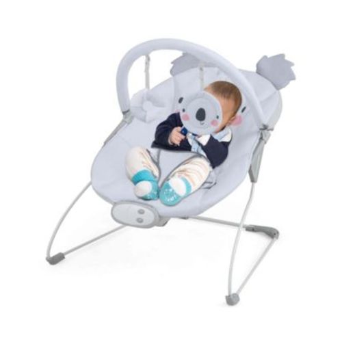 Portable Baby Bouncer Vibration Infant Rocker Seat with Detachable Toy Bar