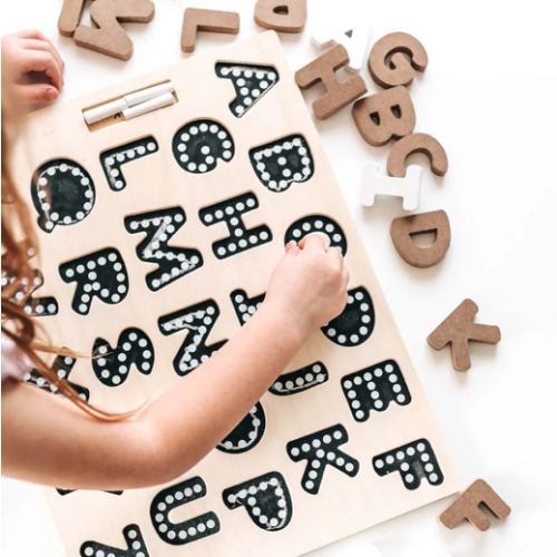 Alphabet Chalkboard Puzzle