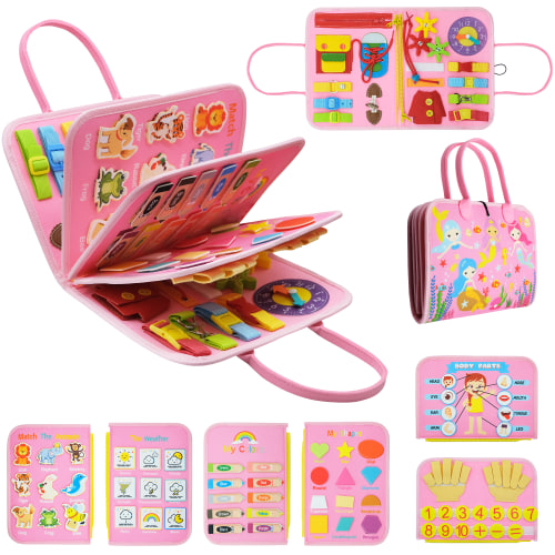 BizyKoady Busy Board Montessori Educational Toy for Toddlers Board Game